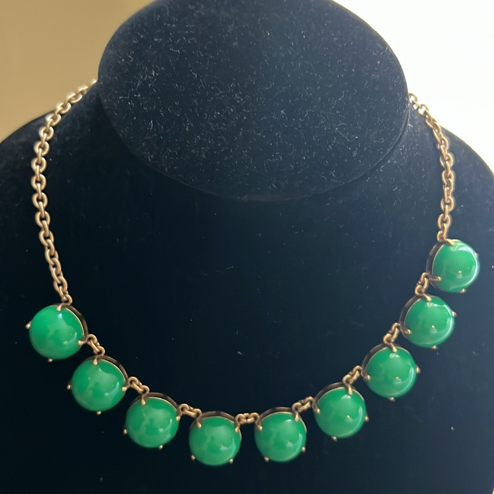 Gorgeous J Crew Green Statement Necklace EUC